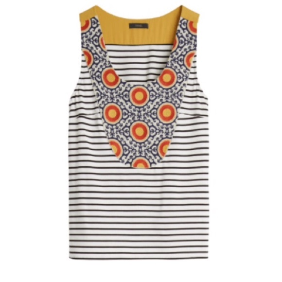 SOLD THML | Arielle Embroidered Striped Tank Top - Picture 3 of 7
